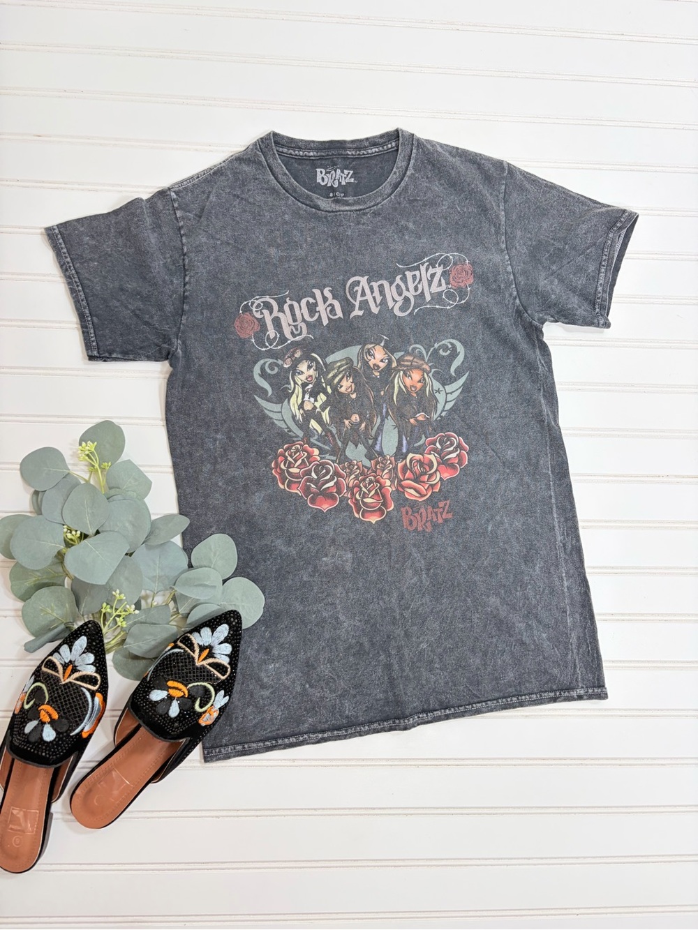 Bratz Rock Angelz Short Sleeve Graphic Tee Shirt